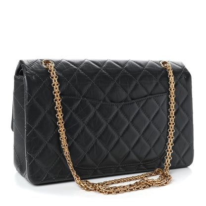 Chanel Aged Calfskin Quilted 2.55 Reissue 227 Flap Dark Grey 2 of 4