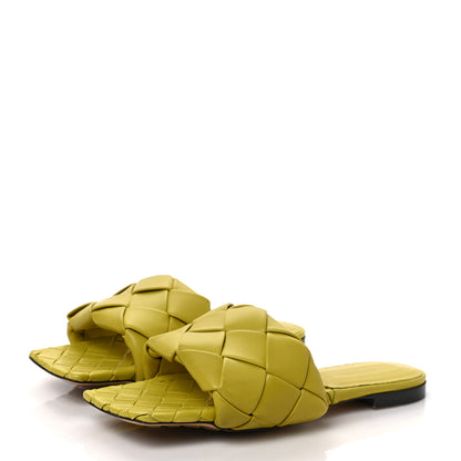 Bottega Veneta Nappa Maxi Intrecciato Lido Flat Sandals 39.5 Acid 3 of 7