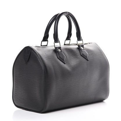 Louis Vuitton Epi Speedy 25 Black 2 of 14