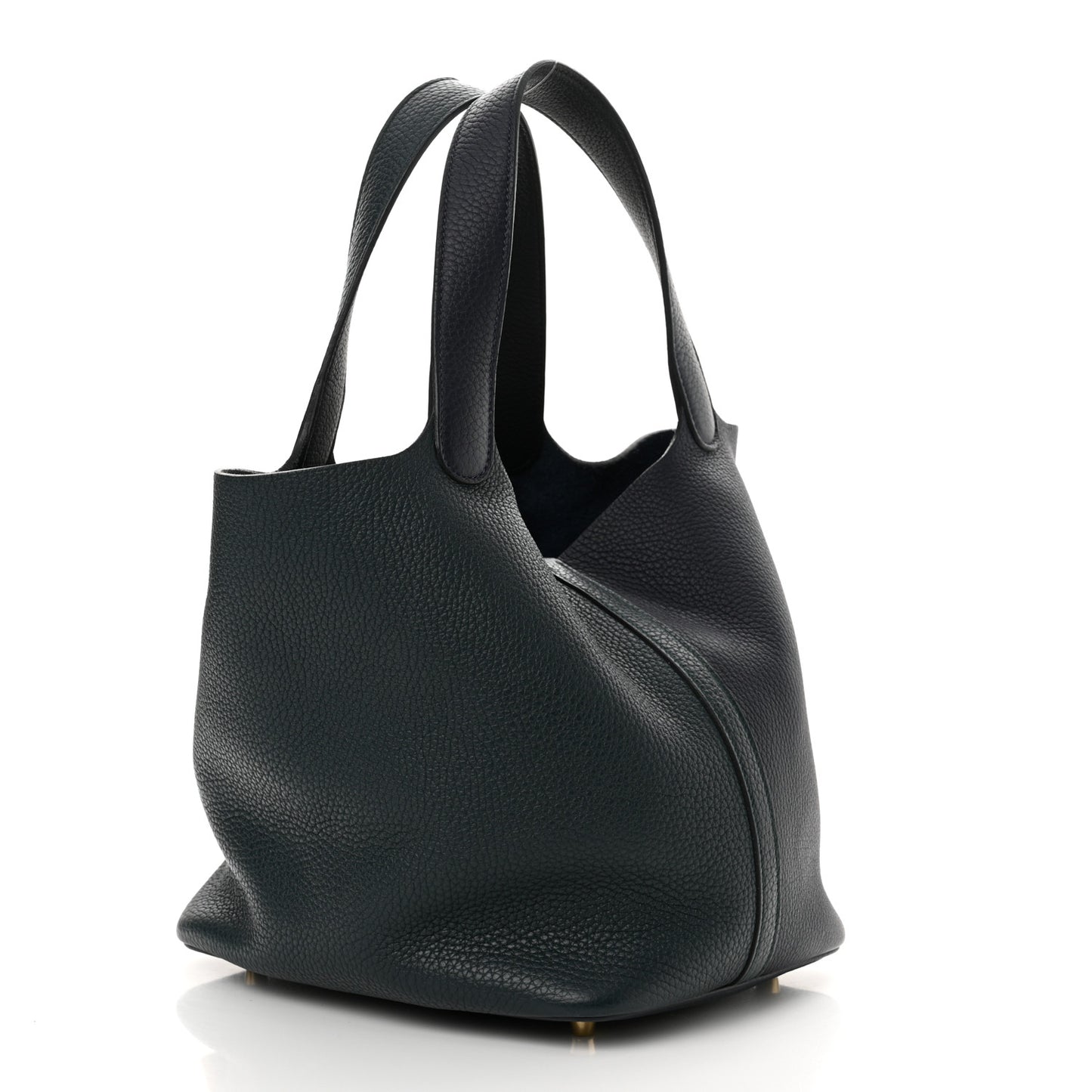 Taurillon Clemence Casaque Picotin Lock 22 MM Vert Cypres Bleu Nuit Black