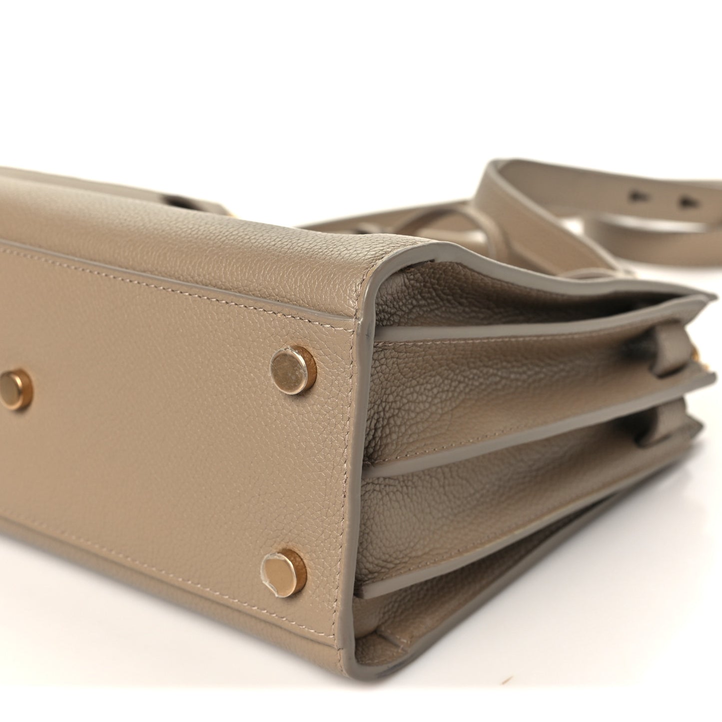 Grained Calfskin Baby Sac De Jour Souple Dark Beige