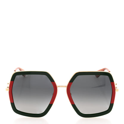 Gucci Square Frame Web GG0106S Sunglasses Tortoise 2 of 8