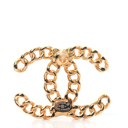 Chanel Chain Pearl CC Earrings Gold 4 of 4