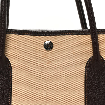 Hermes Toile Buffle Gala Garden Party Tote 36 MM Marron Fonce 11 of 11