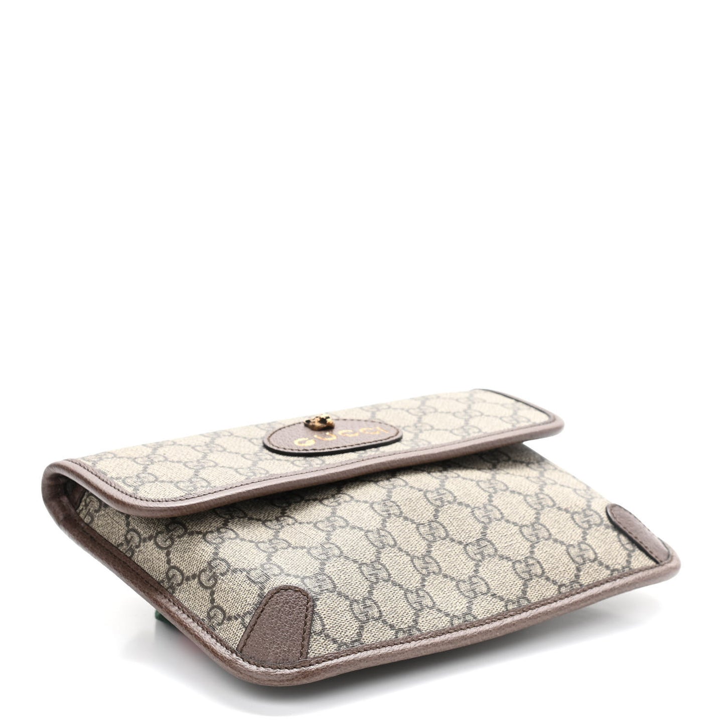 GG Supreme Monogram Neo Vintage Web Belt Bag Brown