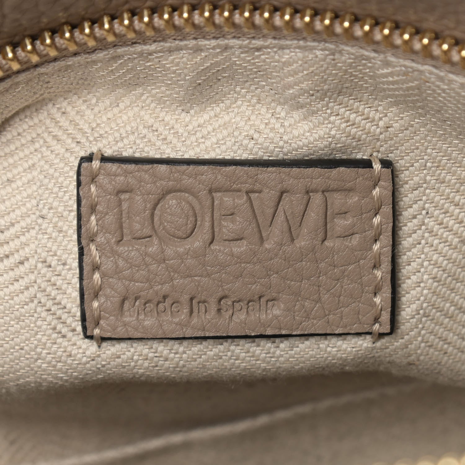 Loewe Grained Calfskin Small Puzzle Bag Sand 6 of 8