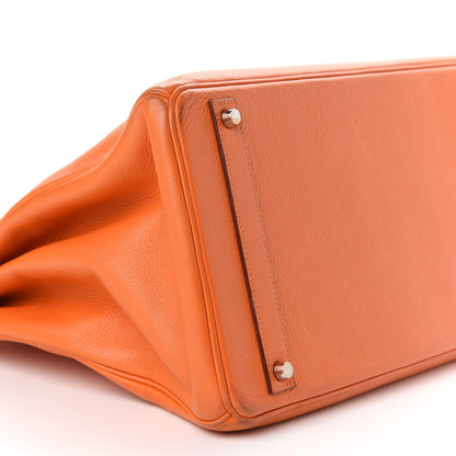Hermes Taurillon Clemence Birkin 40 Orange 8 of 14