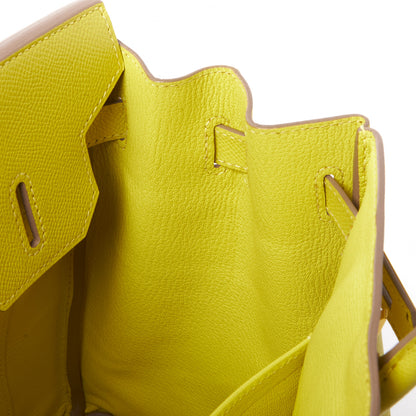 Hermes Epsom Birkin 30 Lime 19 of 32