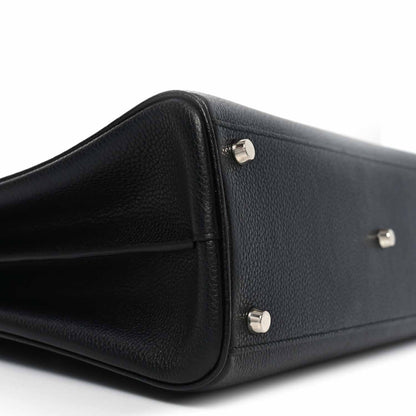 Gucci Grainy Calfskin Medium Zumi Top Handle Bag Black 16 of 19