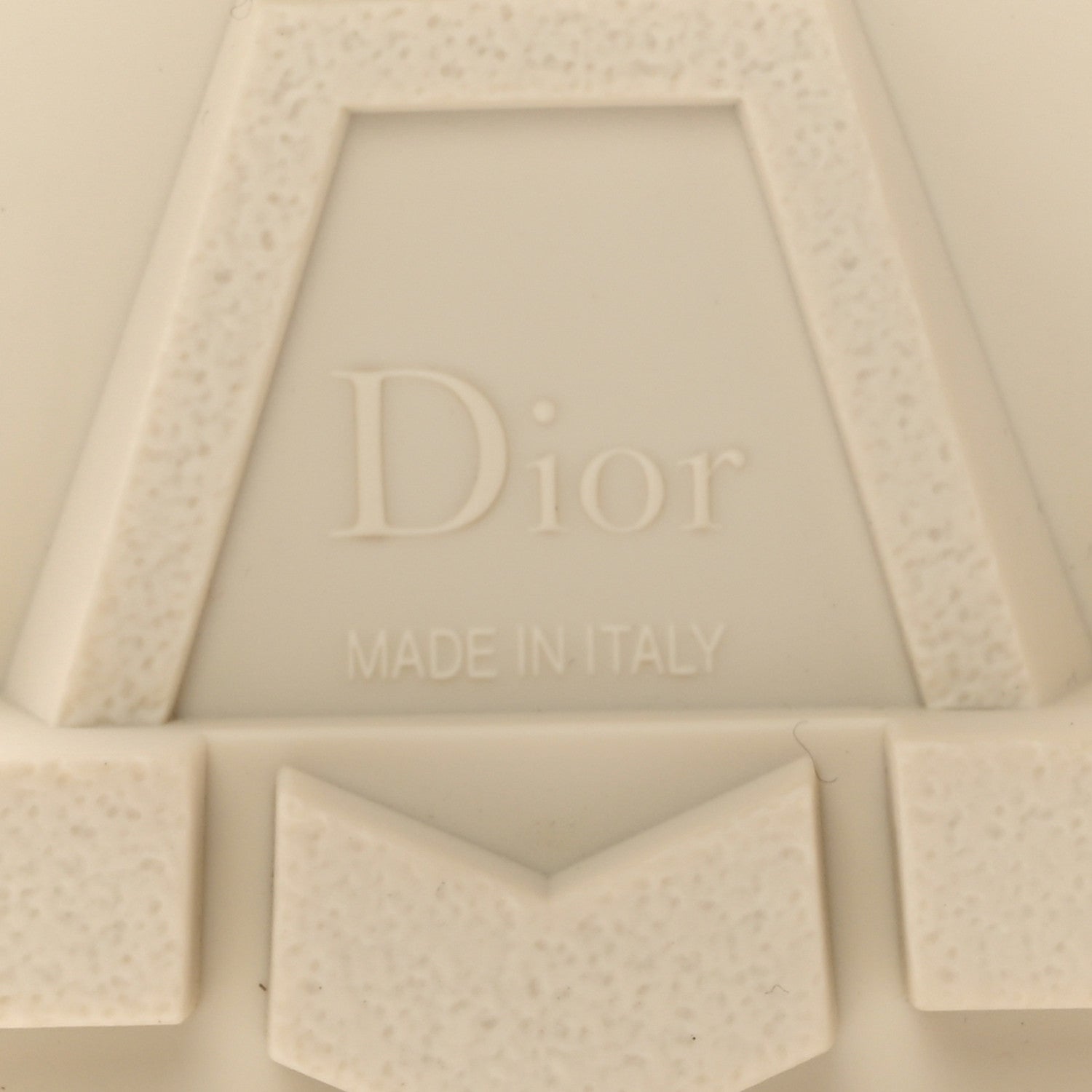 Christian Dior Brushed Calfskin Rubber Perforated Dioriron Derby Flat Shoes 36.5 Off White 7 of 10