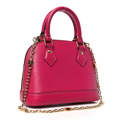 Louis Vuitton Epi LV & I Alma Mini Agathe Pink 3 of 10