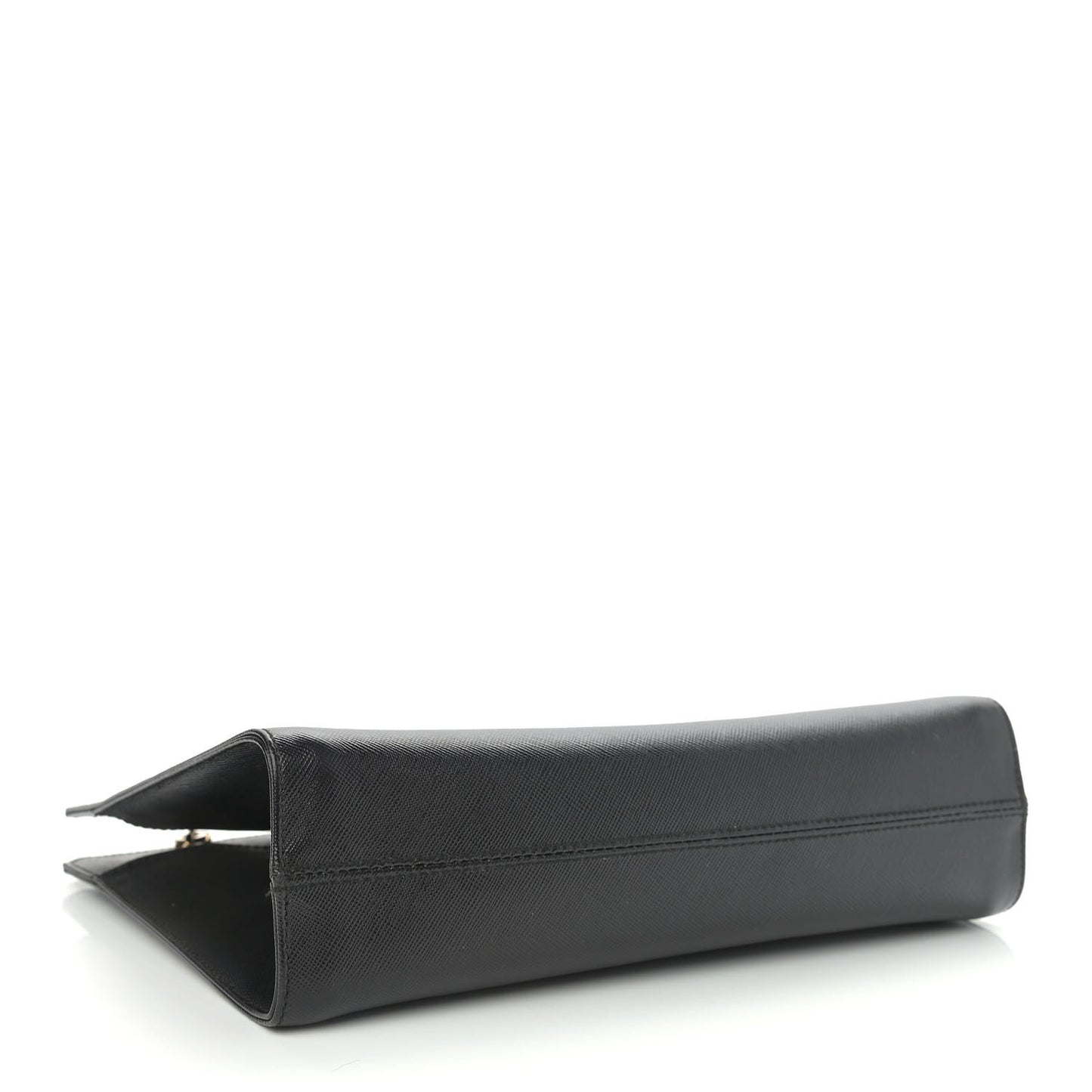 Printed Calfskin Gancini Trifolio Chain Bag Black