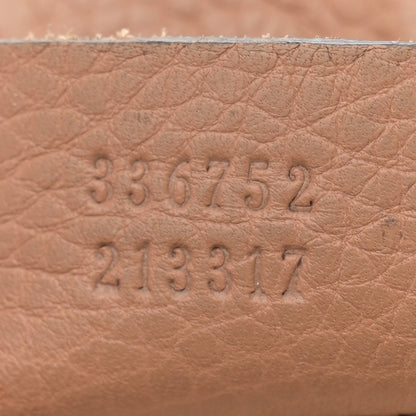 Gucci Pebbled Calfskin Medium Soho Flap Crossbody Camelia 7 of 18