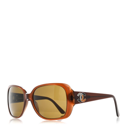 Chanel Acetate CC Enamel CC Sunglasses 5101 Brown 1 of 8
