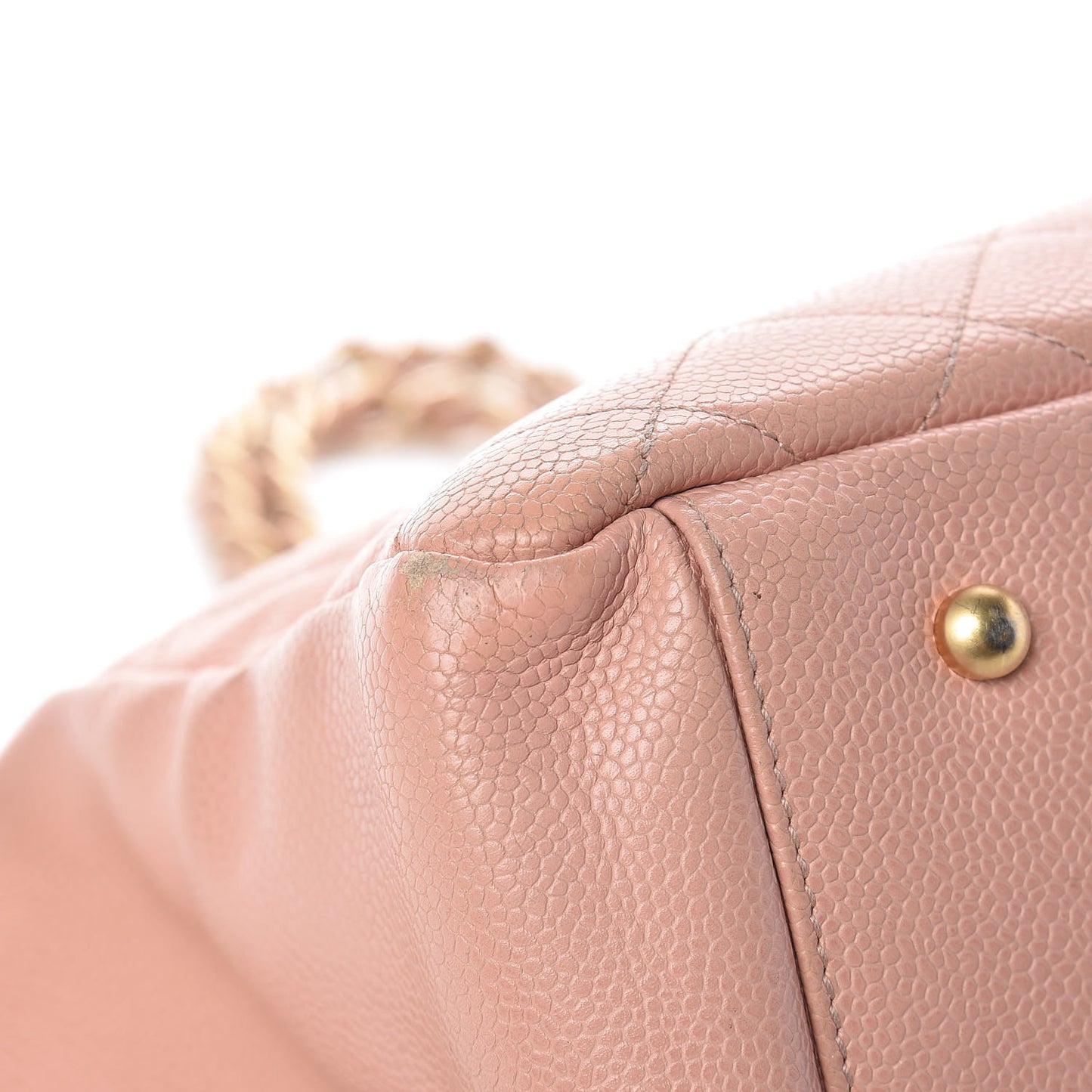 Caviar Quilted Grand Timeless Tote GTT Pink
