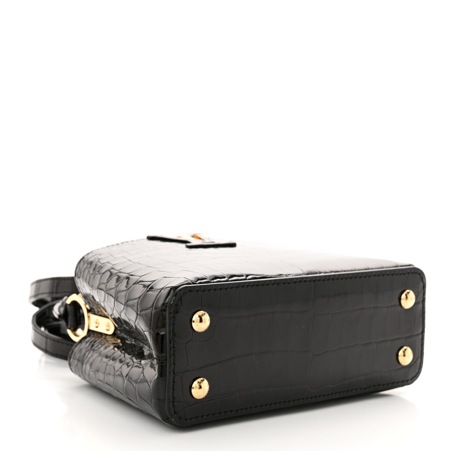 Crocodile Mini Capucines Black
