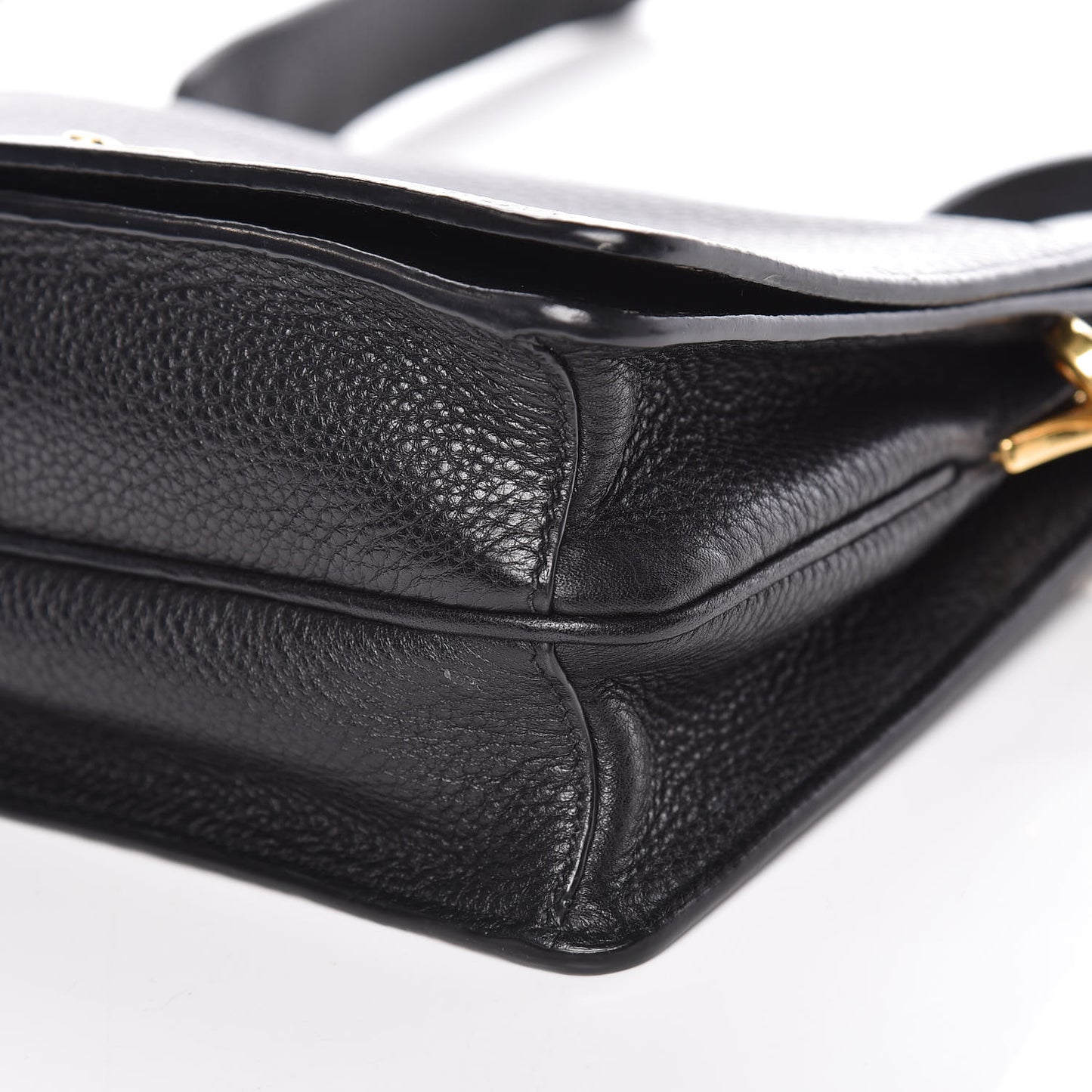 Vitello Daino Flap Crossbody Black