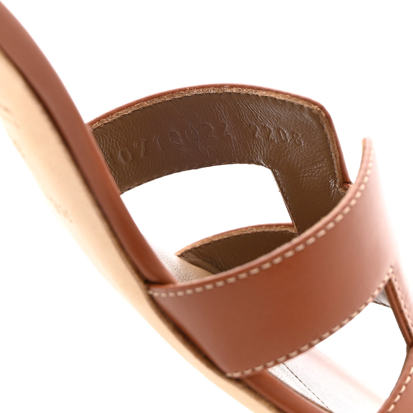 Calfskin Oasis Sandals 36 Gold