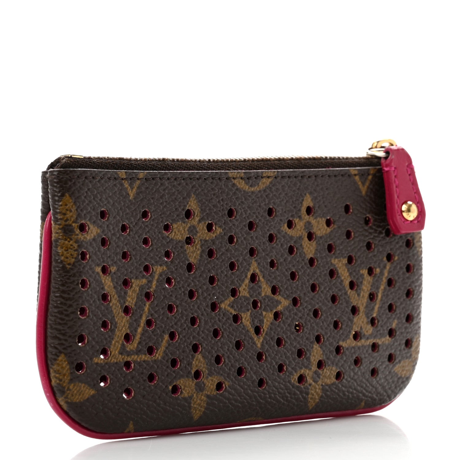 Louis Vuitton Monogram Perforated Key Pouch Fuchsia 3 of 6