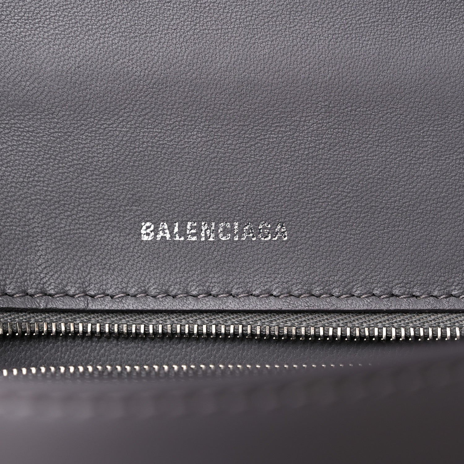 Balenciaga Shiny Box Calfskin Small Hourglass Top Handle Bag Dark Grey 6 of 11