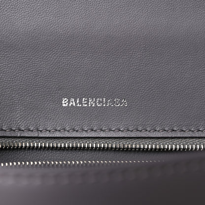 Balenciaga Shiny Box Calfskin Small Hourglass Top Handle Bag Dark Grey 6 of 11