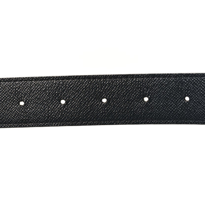 Louis Vuitton Calfskin Monogram 30mm LV Initiales Reversible Belt 80 32 Black 5 of 5