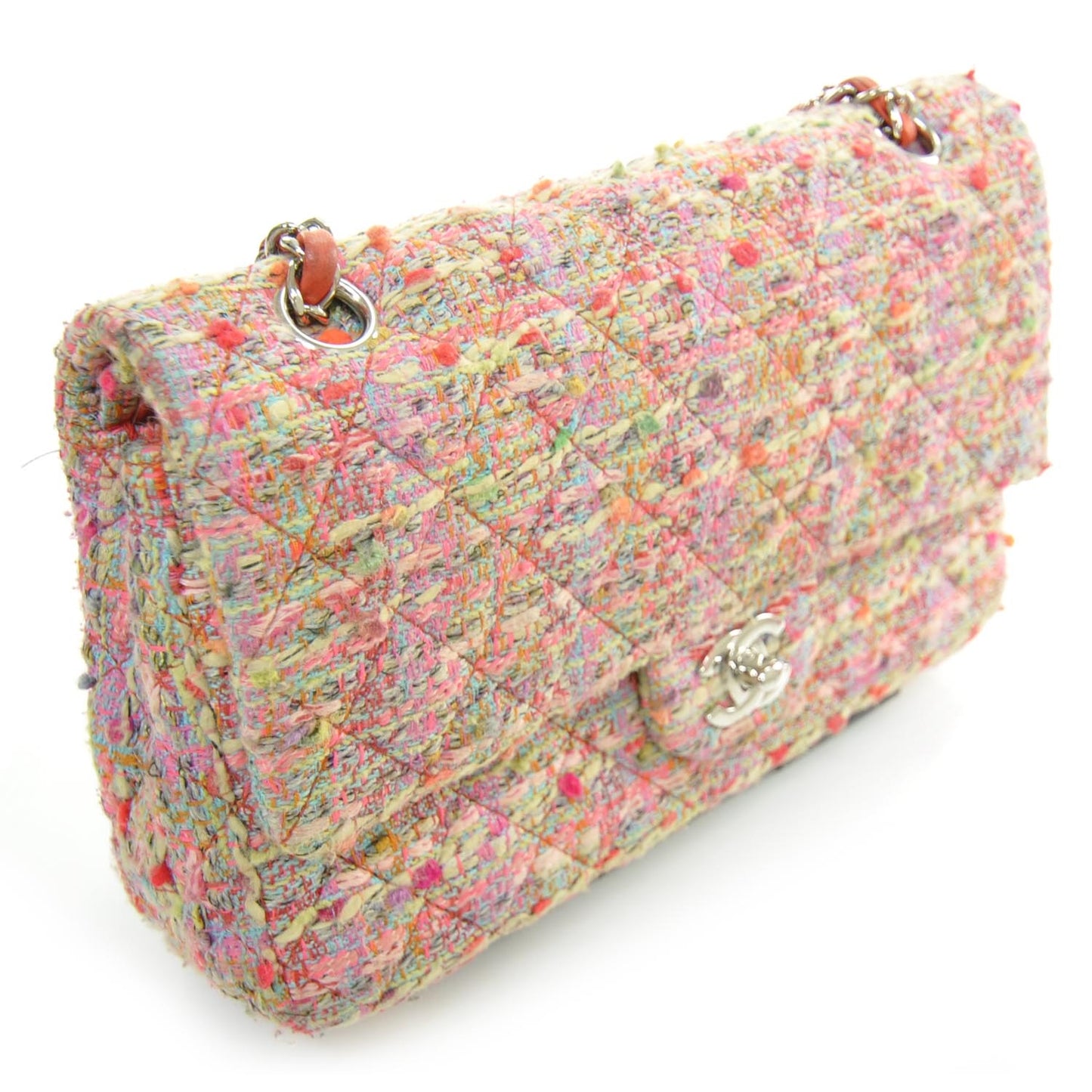 Tweed Medium Double Flap Multicolor