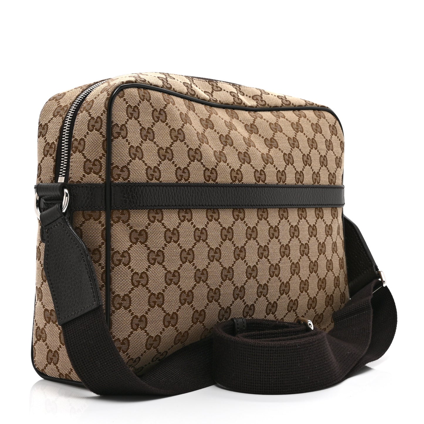 Monogram Dollar Calfskin Large Camera Case Beige Ebony Testa di Moro Marrone Scuro