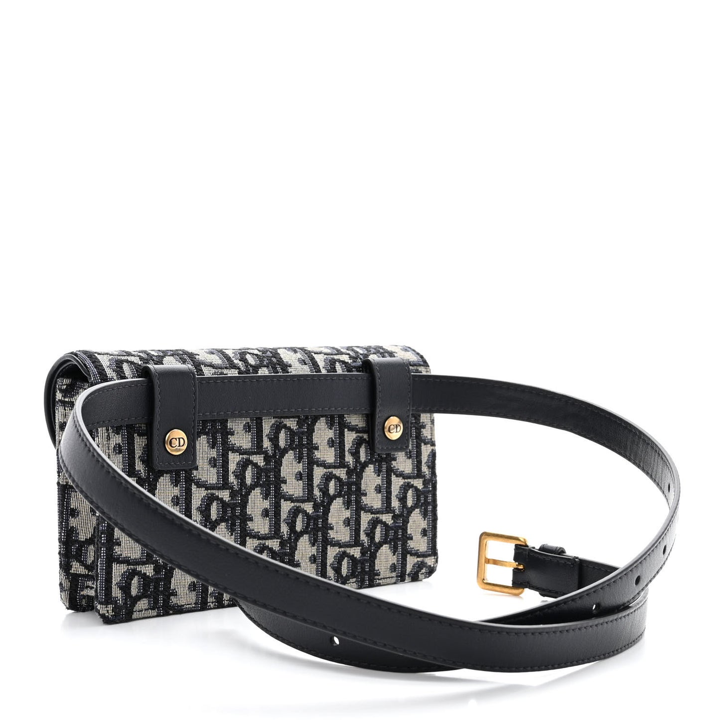 Oblique Saddle Belt Bag Blue