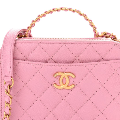 Chanel Caviar Quilted Pick Me Up Mini Vanity Case Pink 9 of 13