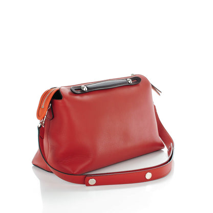 Fendi Vitello Dolce 4 Color Large By The Way Boston Bag Terra di Siena Multicolor 3 of 7