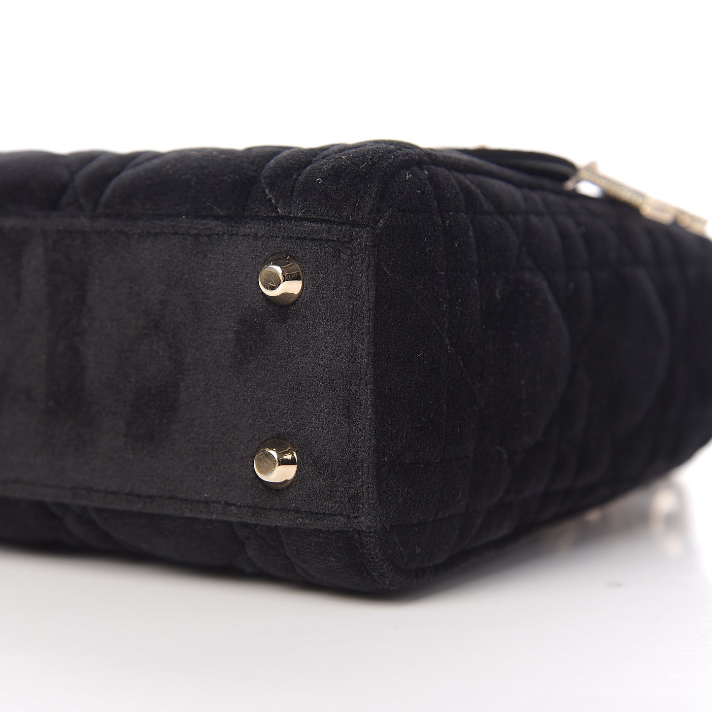 Velvet Mini Lady Dior Black