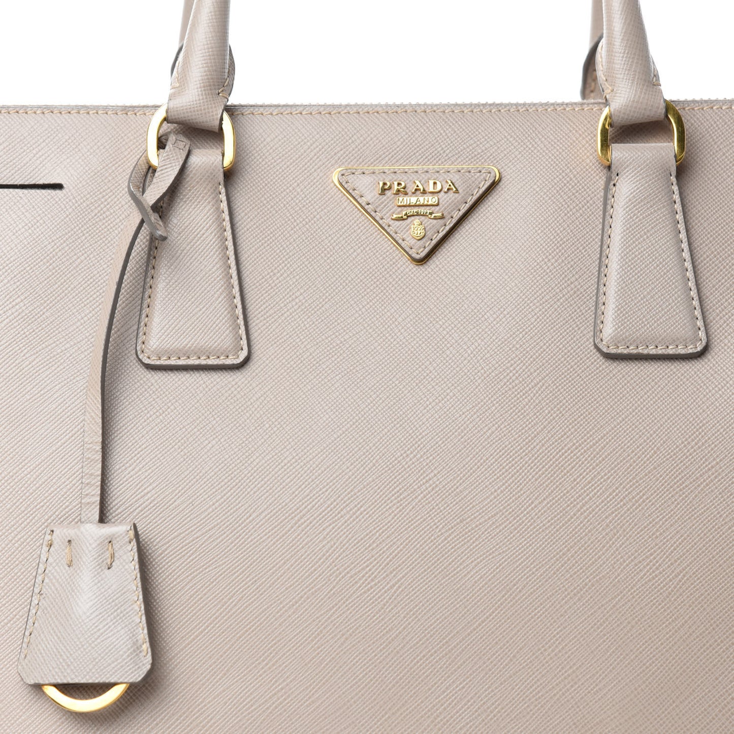 Saffiano Large Galleria Double Zip Tote Pomice