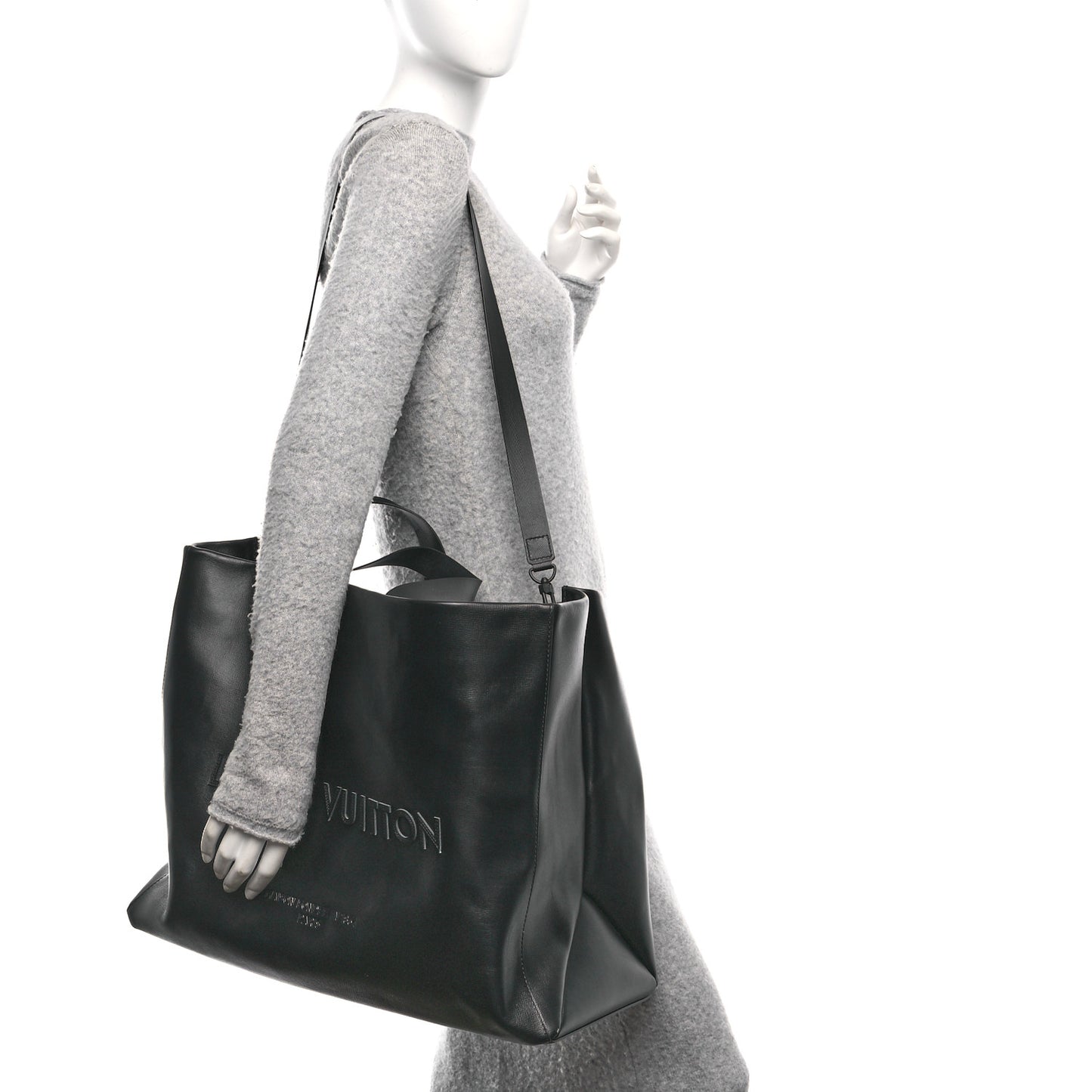 Cowhide Shopper Tote GM Black