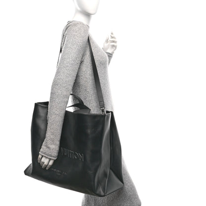 Louis Vuitton Cowhide Shopper Tote GM Black 2 of 9