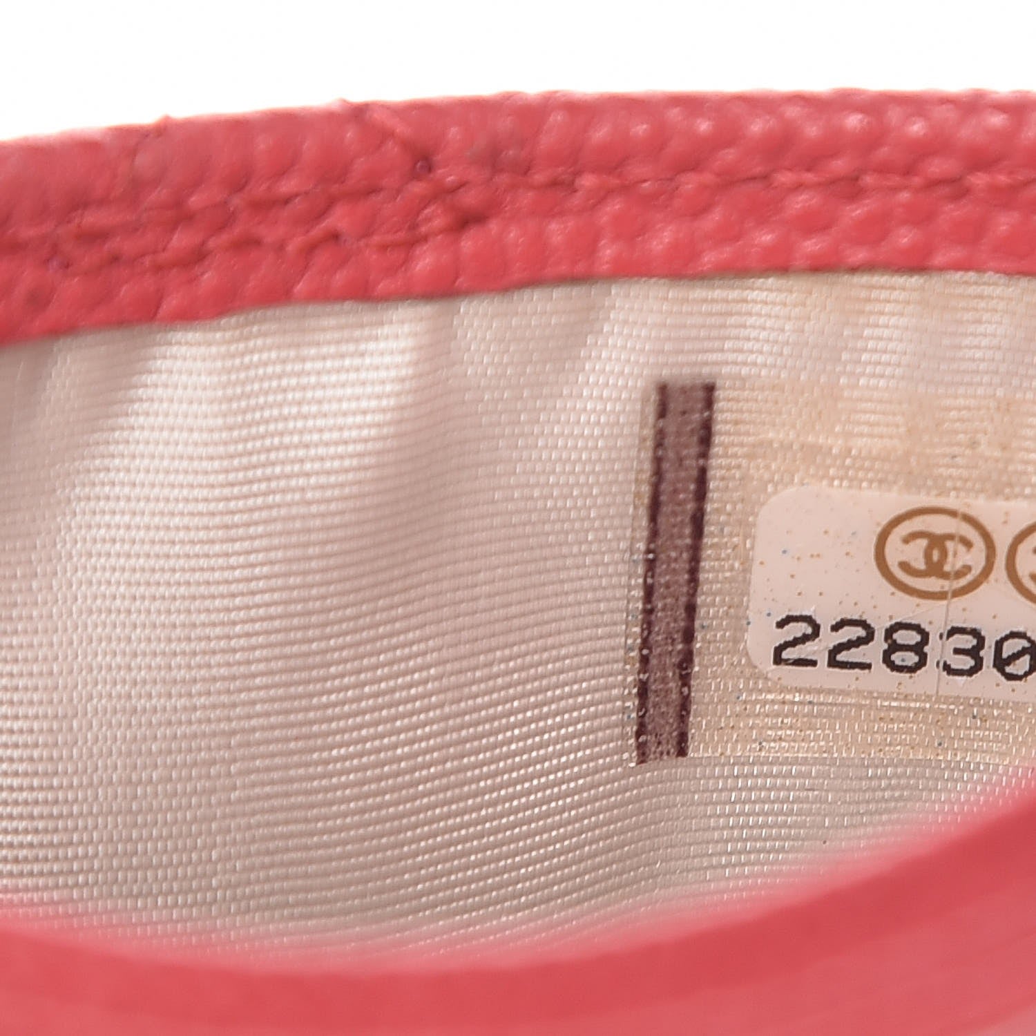 Chanel Caviar Quilted Card Holder Pink 7 of 8