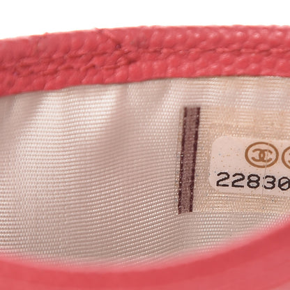 Chanel Caviar Quilted Card Holder Pink 7 of 8