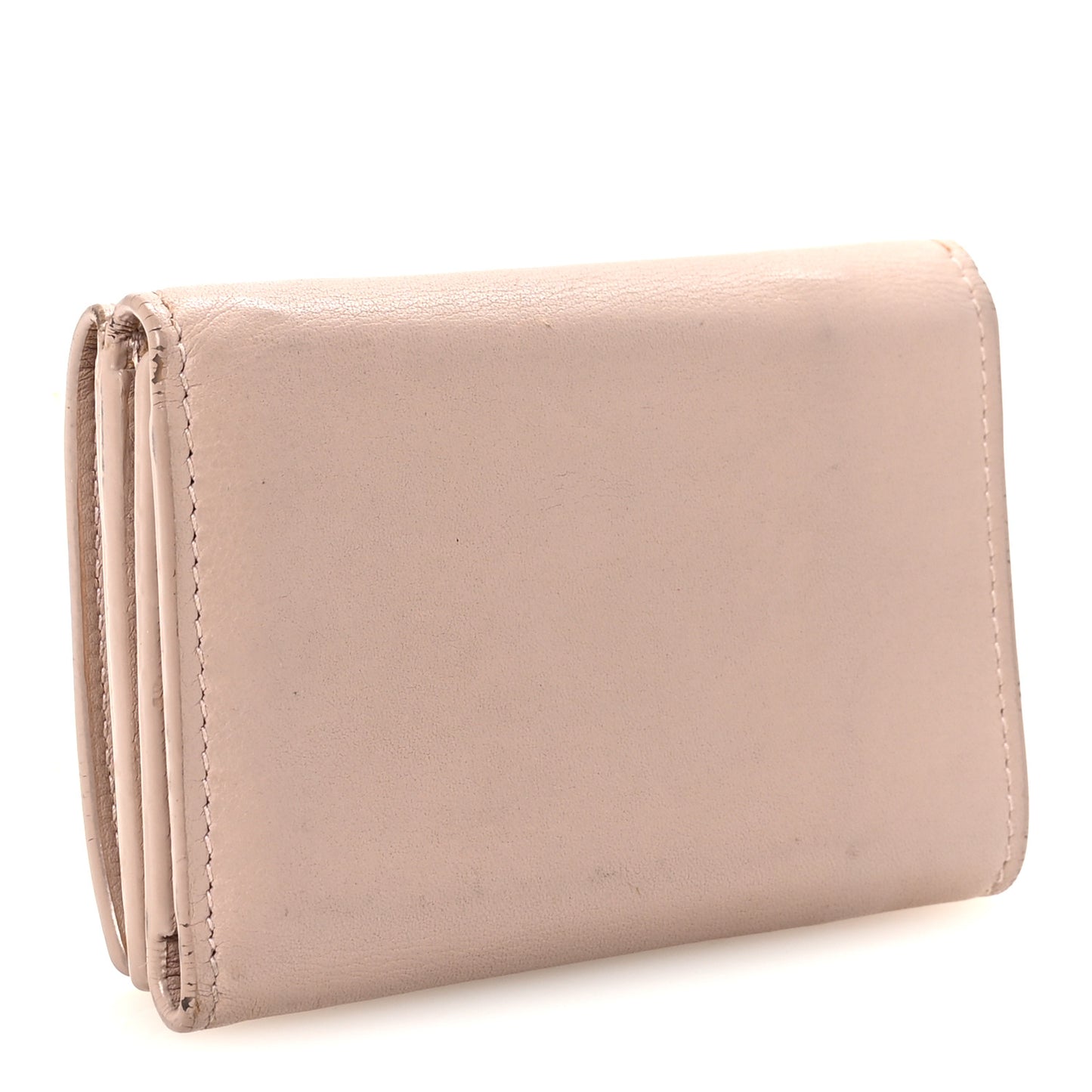 Smooth Calfskin Monogram Tiny Line Wallet Poudre