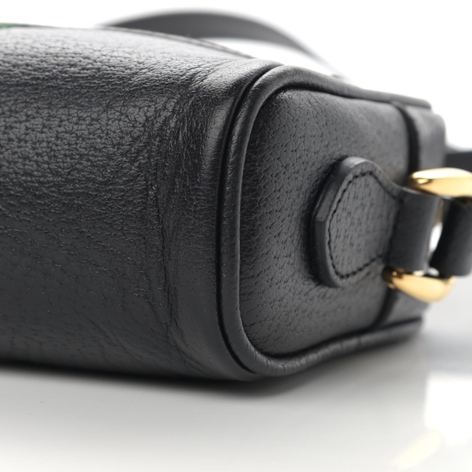 Gucci Calfskin Web Mini Ophidia Shoulder Bag Black 10 of 12