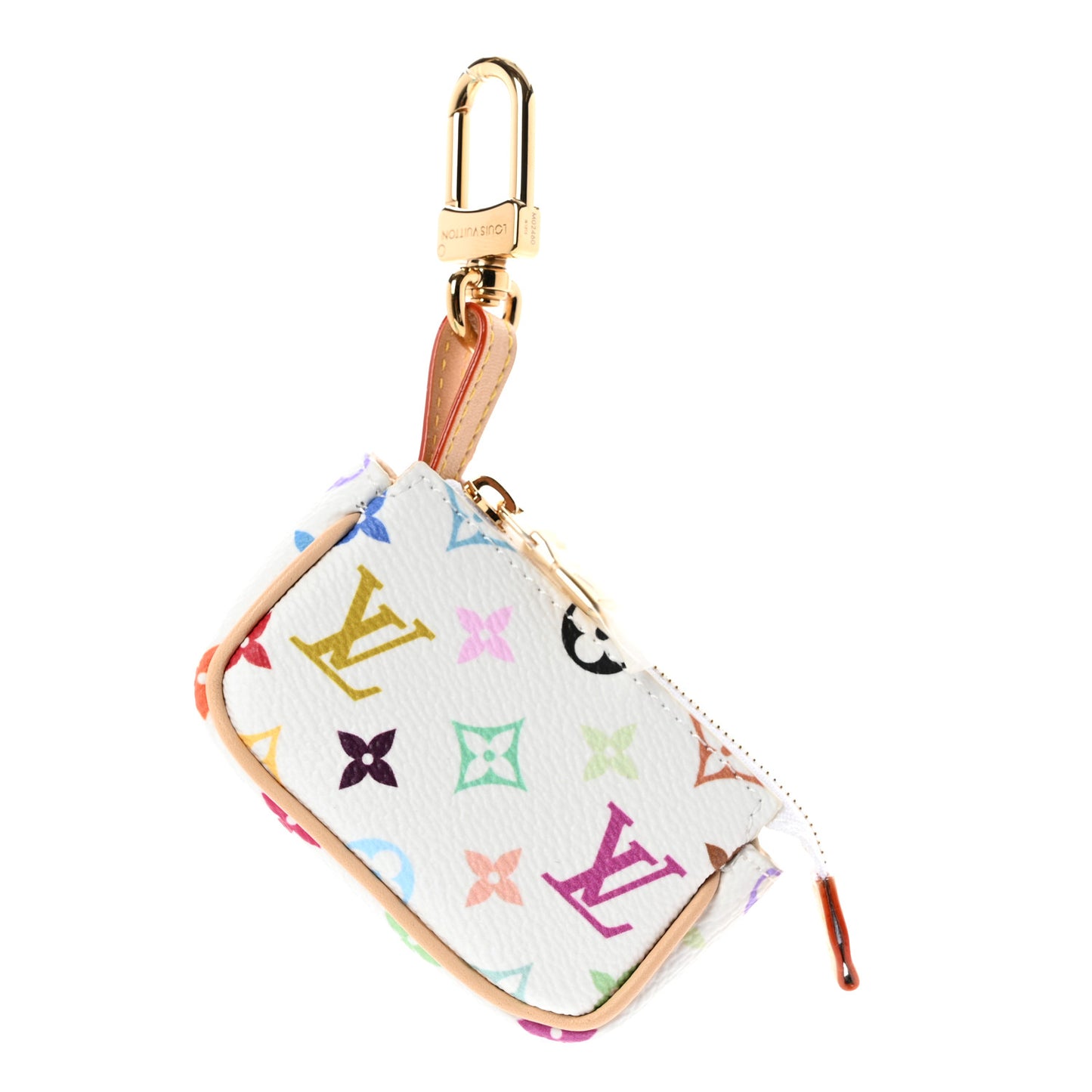 LV x TM Monogram Multicolor Micro Pochette White