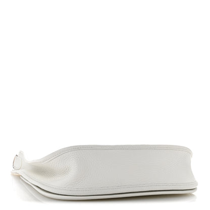 Hermes Taurillon Clemence EVELYNE III PM White 4 of 12