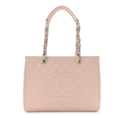 Chanel Caviar Quilted Grand Shopping Tote GST Light Pink 1 of 10