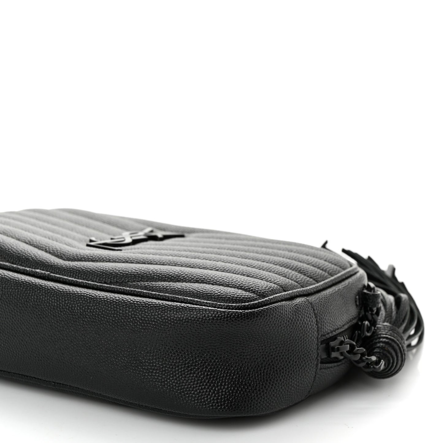Grain De Poudre Matelasse Monochrome Monogram Mini Lou Camera Bag Black