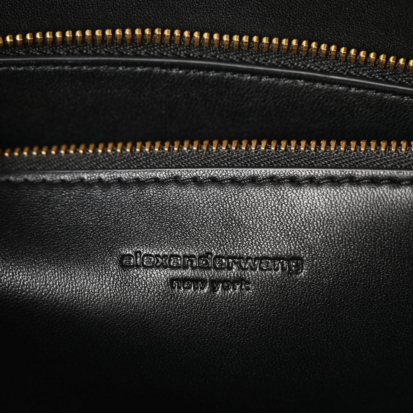 Patent Small Legacy Chain Shoulder Bag Black