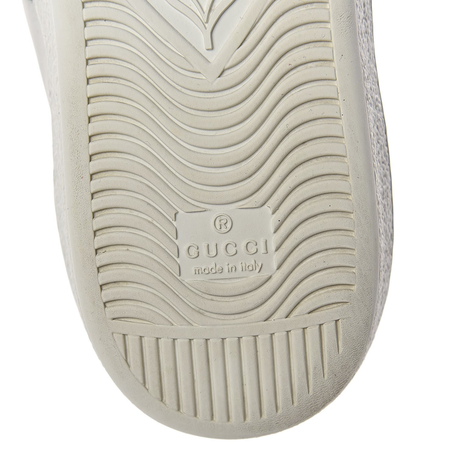 Gucci Miro Soft Calfskin Laminated Ayers Web Bee Embroidered Mens Ace Sneakers 9 White Red Flame Green 8 of 10