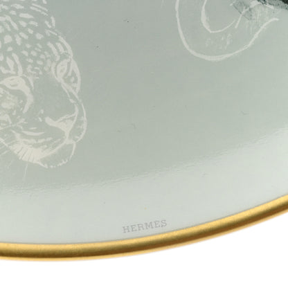 Hermes Porcelain Carnets D'Equateur Jaguar Dessert Plate 5 of 5