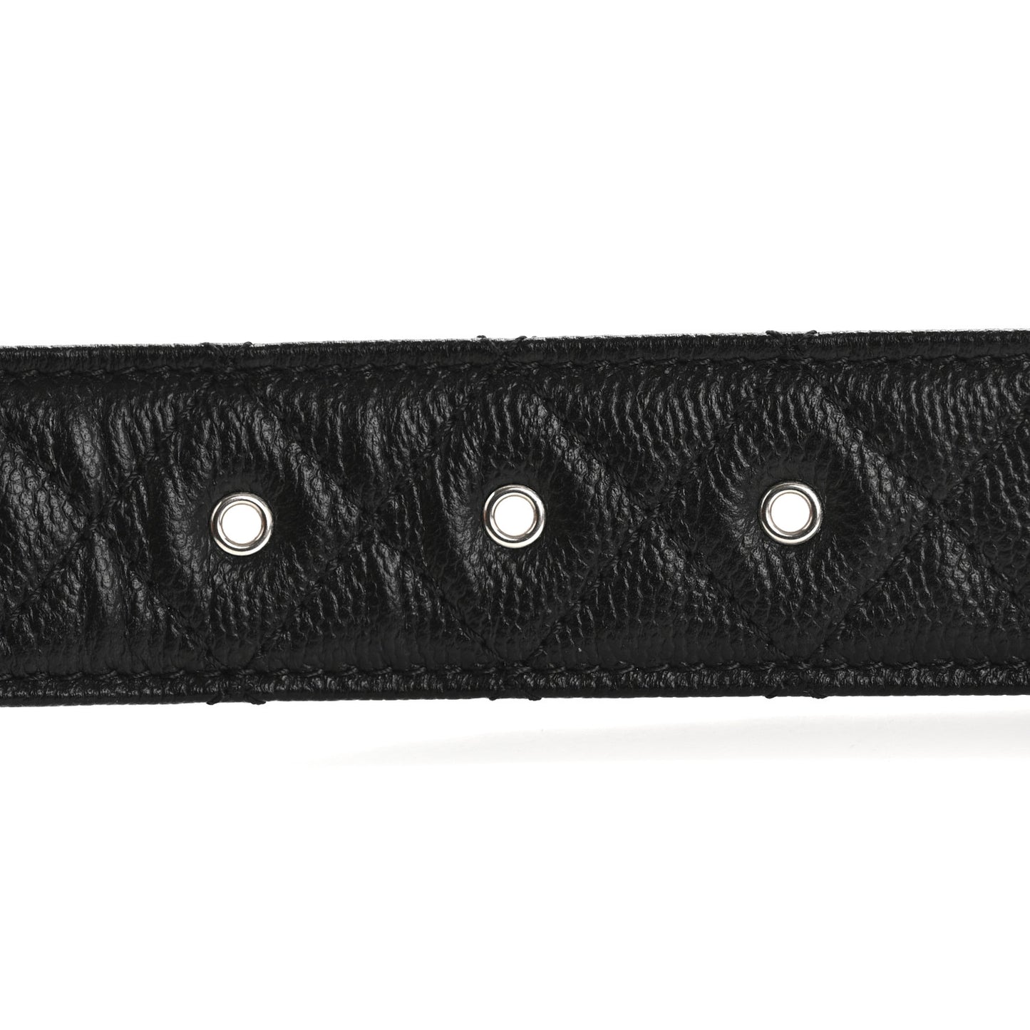 Caviar Quilted CC Chain Belt 75 30 Black