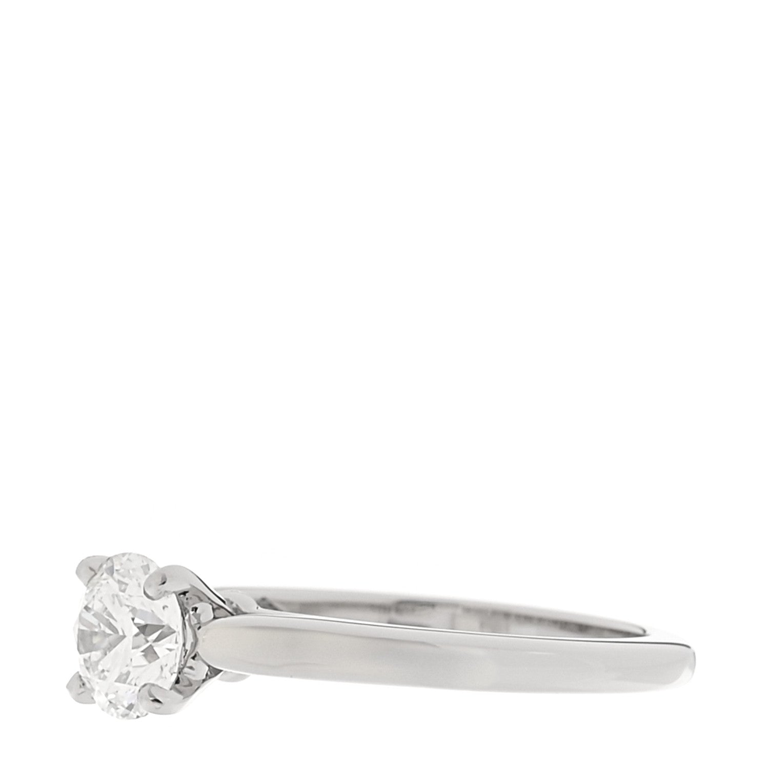 Cartier Platinum Diamond .80ct Solitaire 1895 Engagement Ring 4 of 6