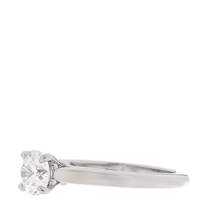 Cartier Platinum Diamond .80ct Solitaire 1895 Engagement Ring 4 of 6