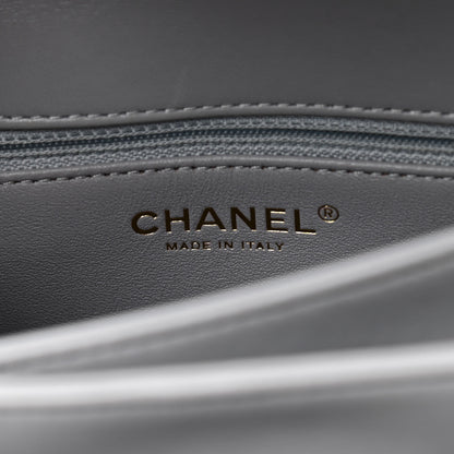 Chanel Lambskin Quilted Small Trendy CC Flap Dual Handle Bag Grey 6 of 9